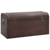 Treasure Chest with Latches Dark Brown 79.5x39.5x39.5 cm Plywood 4010548