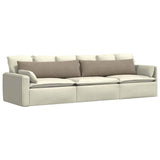 Sofa Pillows 2 pcs Taupe 145 x 40 cm Fabric 42013854