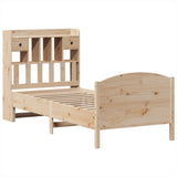 Bookcase Bed without Mattress 100x200cm Solid Wood Pine 3323158