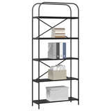 Bookshelf Black Oak 80 x 30 x 183 cm Engineered wood 879833