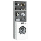 Washing Machine Cabinet Grey Sonoma 64x24x190 cm 815952