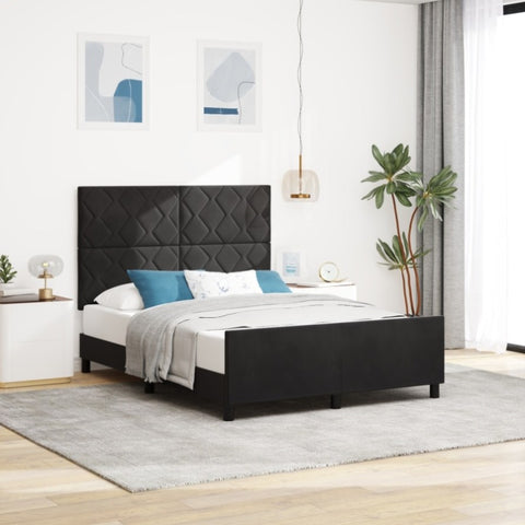 ZNTS Black Velvet Bed Frame 160x200 cm 3345019