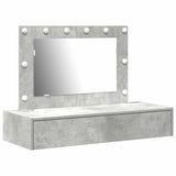 Dressing Table Grey 100 x 40 x 70 cm Engineered Wood 865238