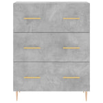 Highboard Concrete Grey 69.5x34x180 cm Engineered Wood 3189369
