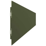 Lawn Edgings 50 pcs Olive Green 10x103 cm Cold-rolled Steel 860139