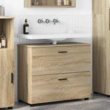 Bathroom Cabinet with Drawer Sonoma Oak 76.5 x 35 x 64 cm 883296