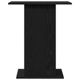 ZNTS Aquarium Stand Black Oak 60.5x36x72.5 cm Engineered Wood 862157