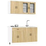 4 Piece Kitchen Cabinet Set Porto Sonoma Oak Engineered Wood 3314874