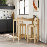Bar Chairs 2 pcs Solid Wood Pine 4005693