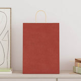 Paper Bags 250 pcs with Handles Red 32x17x44 cm 4101762