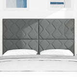 Headboard with Headboard Dark Grey 144 cm Faux Leather 3337913