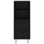 ZNTS Sideboard Black 34.5x34x90 cm Engineered Wood 828661