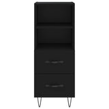 ZNTS Sideboard Black 34.5x34x90 cm Engineered Wood 828661