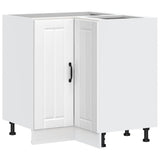 Kitchen Corner Base Cabinet Lucca White Engineered Wood 853747