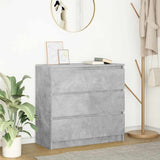 Sideboard Concrete Grey 80x35x76 cm Engineered Wood 861736