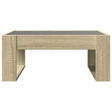 Coffee Table with Infinity LED Sonoma Oak 70x53x30 cm 847632