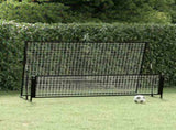 93373 2 in 1 Soccer Rebounder Football Goal 202x104x120 cm Steel