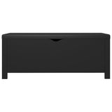 Storage Box with Cushion Black 105x40x45 cm 3279327