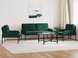Sofa Sets 3 pcs Dark Green 115 x 56 x 80 cm Plywood 3406219