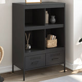 Highboard Black 68x39x101.5 cm Steel 843102
