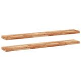 Floating Shelves 2 pcs 160x20x4 cm Oil Finished Solid Wood Acacia 3279600