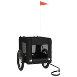 Pet Bike Trailer Black Oxford Fabric&Iron 93926