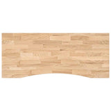 Desk Top Untreated 120x60x2.5 cm Solid Wood Oak Rectangular 4009014