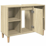 Bathroom Cabinet Sonoma Oak 80x33x60 cm Engineered Wood 857131