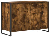Side Cabinet Smoke Oak 79 x 36 x 75 cm Engineered Wood 886602