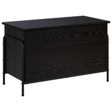 Storage Box Black Oak 80 x 40 x 49.5 cm Engineered Wood 8013674