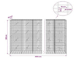 Gabion with 5 mm Wire and 5x10 cm Mesh 950x20x200 cm 3464605