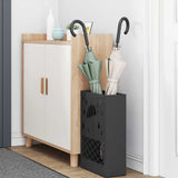 Rain Umbrella Stand Black 28 x 12 x 41 cm Steel 868518