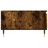 Coffee Table Smoked Oak 90x60x35 cm Engineered Wood 827057