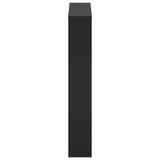 Shoe Cabinet with Mirror 3-Layer Black 63x17x102.5 cm 342635