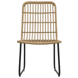 Bistro Set Oak, Black, Transparent 48583