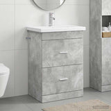 Bathroom Furniture Set Concrete Grey 61 x 40 x 84.5 cm 3404369