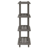 Shelving Unit 4-Tier 100 x 40 x 136.5 cm PP Light Grey 8011751