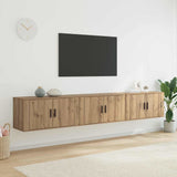 Wall-mounted TV Cabinet Set 3 pcs Artisan Oak 80 x 34.5 x 40 cm 3415582