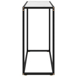 Console Table White 80x35x75 cm Tempered Glass 322809