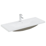 Sink Cabinet with Built-in Basin Black Engineered Wood 3071658