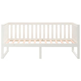 Day Bed without Mattress White 90x190 cm Single Solid Wood Pine 820882