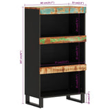Side Cabinet 60x33x107 cm Solid Wood Reclaimed 352891