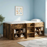 Kids'High Bed Frame 2 pcs Smoked Oak 90 x 200 cm 3422559