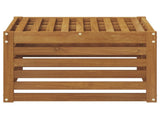 Outdoor Footstool Solid Acacia Wood Natural 59 x 59 x 37 cm 900484