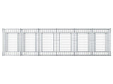 Gabion Raised Bed 2 pcs Silver 3422219