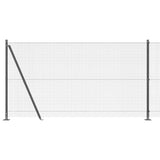 Welded Wire Fence with Concrete Base 10 x 1.2 m 3352522