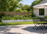 Raised Garden Bed Galvanised Silver 320 x 40 x 24 cm 8006346