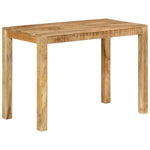 ZNTS Dining Table 110x55x76 cm Solid Wood Mango 350313