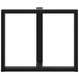 Dining Table Legs T-Shaped 2 pcs Black 100x35x cm Steel 4013068