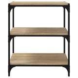 Book Cabinet Sonoma Oak 60x33x70.5 cm Engineered Wood and Steel 819323